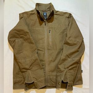 Kuhl Born In The Moutains Men’s Large Khaki/Brown Burr Jacket NWOT